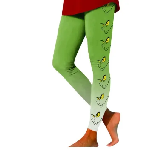 Discover funny character  Leggings Christmas, Grichmas Women's Yoga Pants Leggings