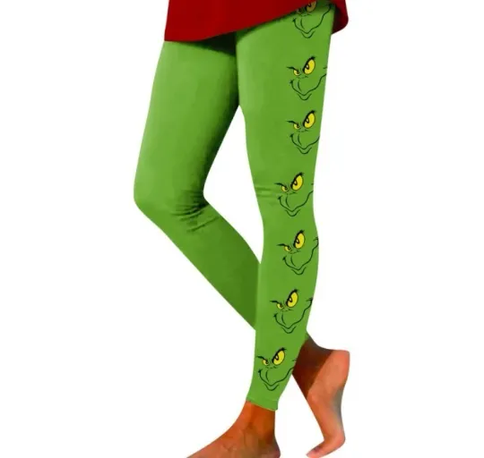 Discover funny character Leggings Christmas, Grichmas Women's Yoga Pants Leggings