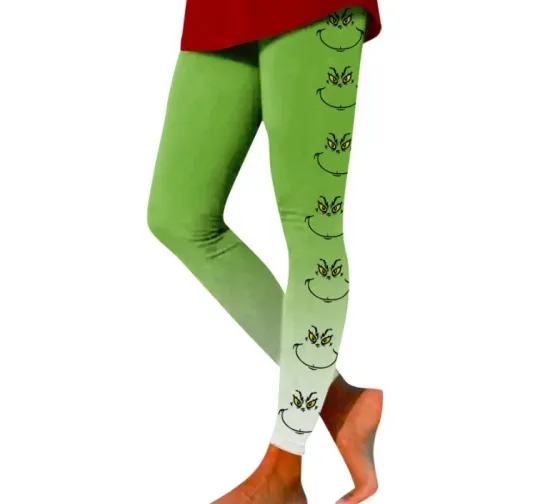 Discover funny character Leggings Christmas, Grichmas Women's Yoga Pants Leggings