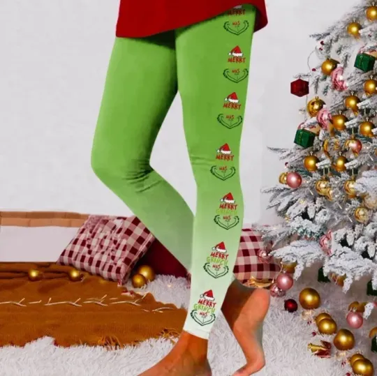 Discover funny character Leggings Christmas, Grichmas Women's Yoga Pants Leggings