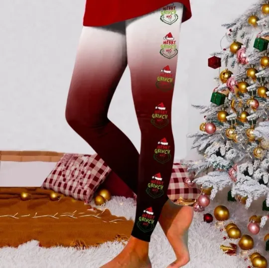 Discover funny character Leggings Christmas, Grichmas Women's Yoga Pants Leggings