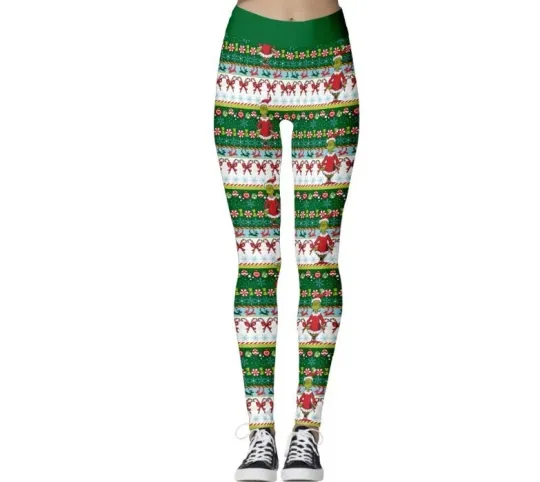 Discover funny character Leggings Christmas, Grichmas Women's Yoga Pants Leggings