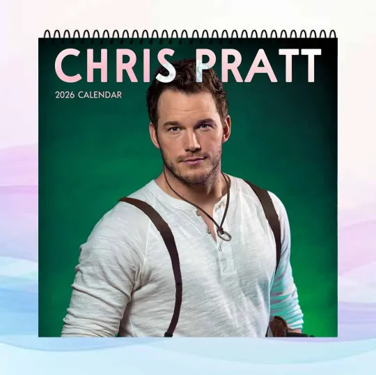 Discover Chris Pratt 2026 Calendar, Hollywood Actor Wall Calendar, Celebrity Photo Poster