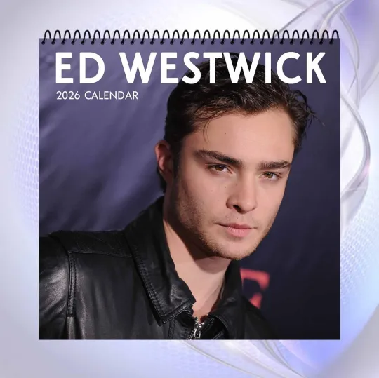 Discover Ed Westwick 2026 Calendar, Classic Actor Wall Calendar, Retro Film Star Gift