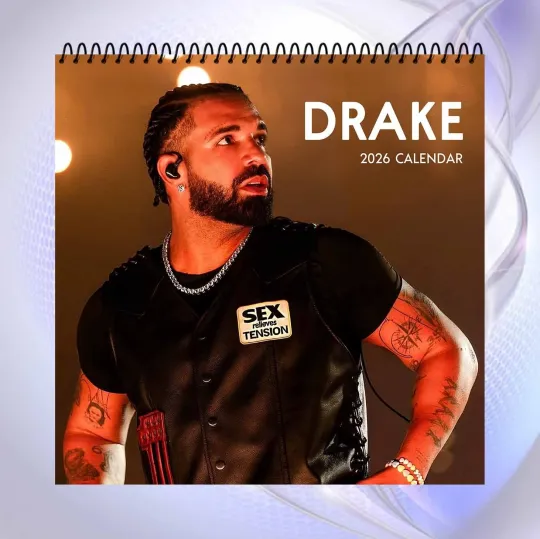Discover Drake 2026 Wall Calendar, Concert Stage Portrait, Hip Hop Music Fan Gift