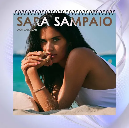 Discover Sara Sampaio 2026 Calendar, Beach Bikini Photo Collection, Fashion Wall Art Gift