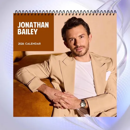 Jonathan Bailey 2026 Calendar, Celebrity Wall Calendar Gift for TV Show Fans