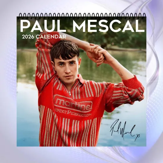 Paul Mescal 2026 Wall Calendar, Stylish Nature Photos, Gift for Fans