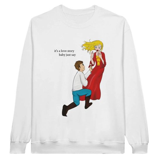 Discover Love Story // Say Yes Sweatshirt - Midweight Fleece Adult Crewneck Pullover