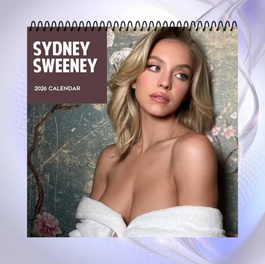 Discover Sydney Sweeney 2026 Wall Calendar, Elegant Glamour Photo Collection Gift
