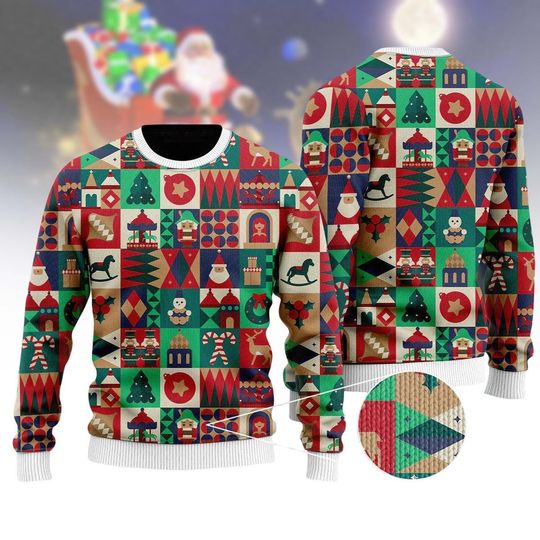 Discover Colorful Christmas Ugly Sweater, Funny Humping Reindeer Climax Tacky Xmas Shirt, Holiday Party Xmas Sweatshirt