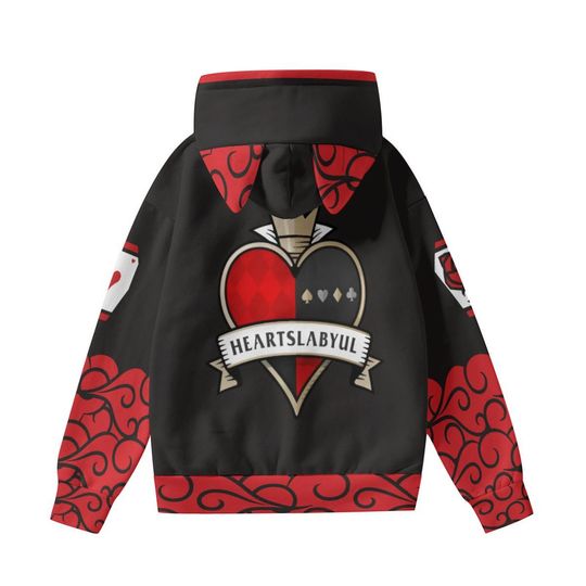 Unisex Twisted Wonderland Heartslabyul Cute Cat Ear Hoodie Best Gift