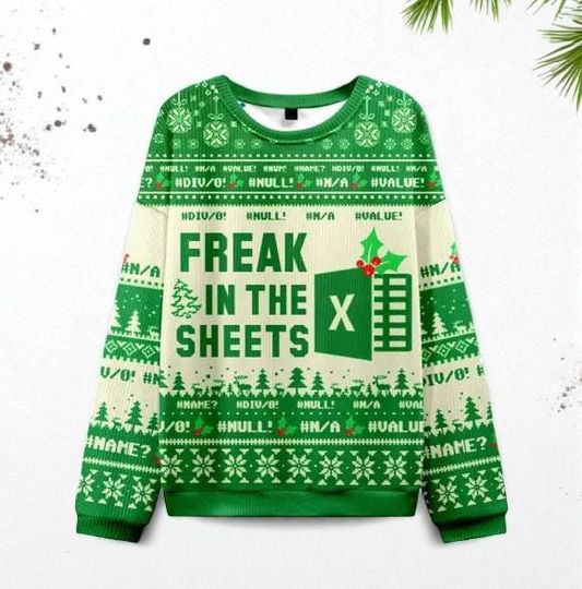 Discover Funny Ugly Christmas Sweater for Coworkers, Boss or Accountant, This Calls for a Spreadsheet Holiday Jumper, Unique Xmas Gift 2025
