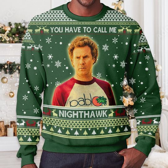 Discover Step Brothers Christmas Ugly Sweater: Brennan Huff Nighthawk Acrylic Blend