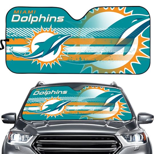 Fanmats Team Promark football Miami Dolphins Car Truck Folding Sunshade