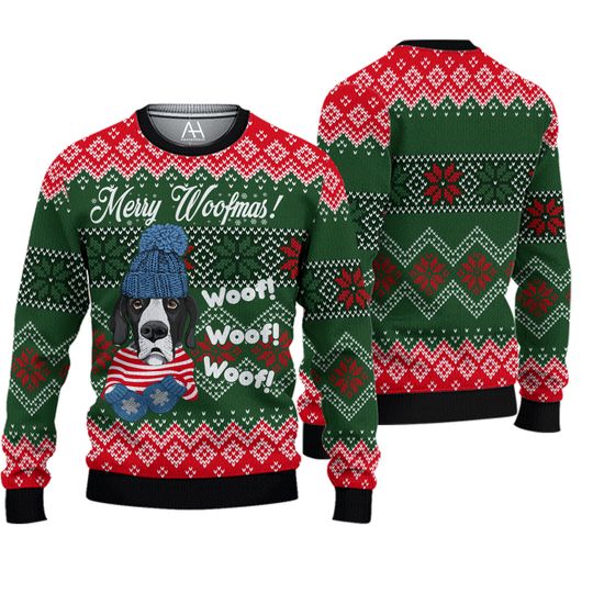Great Dane Woofmas Ugly Christmas Sweater
