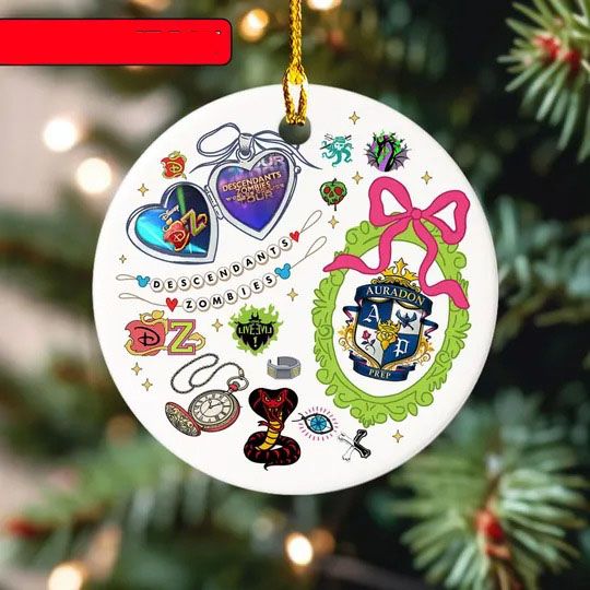 Descendants Zombies Tour Ornament, The Rise Of Red Characters