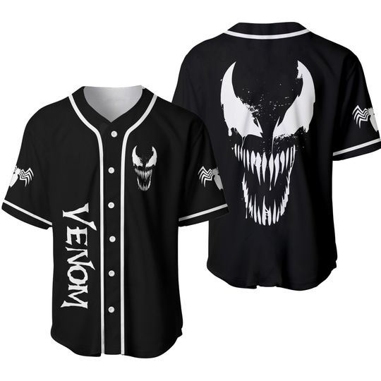 Symbiotic Spider Eddie Brock Baseball Jersey Shirt, Superhero Baseball Jersey