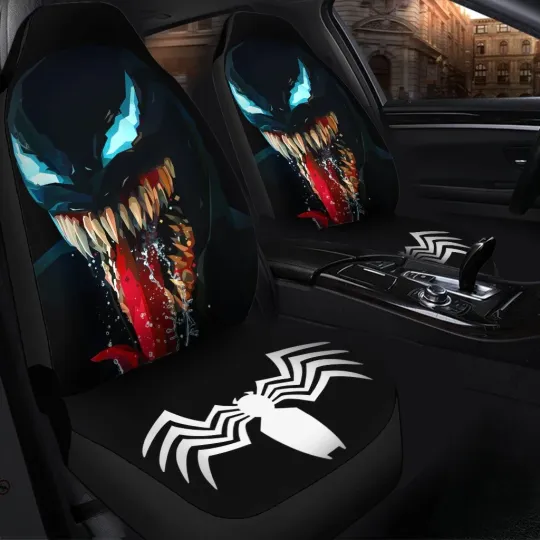 Discover Premium Venom 3D Custom Car Seat Covers Decor Protector