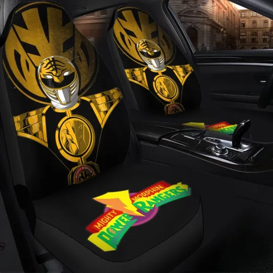 Discover Premium Custom White Ranger Power Car Seat Covers Protectors