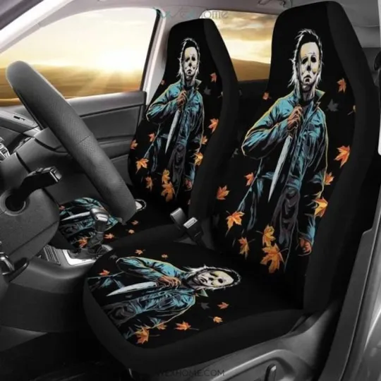 Art Michael Myers Halloween Car Seat Covers Movie Fan