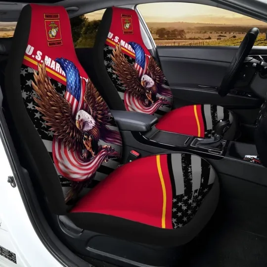 Discover Marine Corps Custom Car Seat Covers
