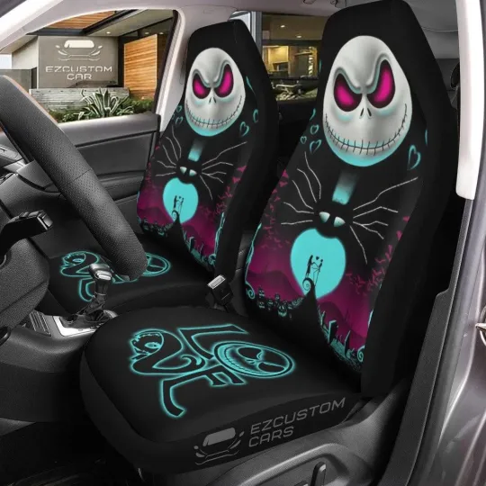 The Nightmare Before Christmas Halloween Car Seat Covers Love Jack Skellington