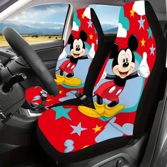 Discover Funny Mickey Mouse Magic Is Believing In Yourself Mickey Lovers Car Seat Covers