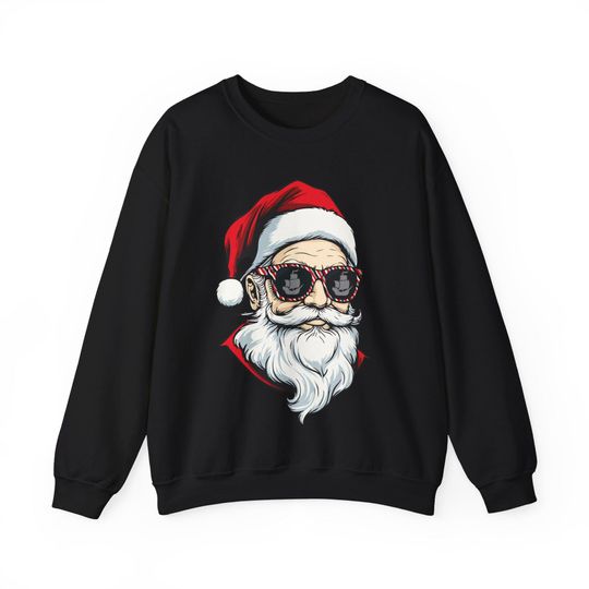 Discover Tampa Bay Football Santa Sunglasses Sweatshirt, Tampa Bay Christmas, Game Day Sweatshirt Sports Fan Gift