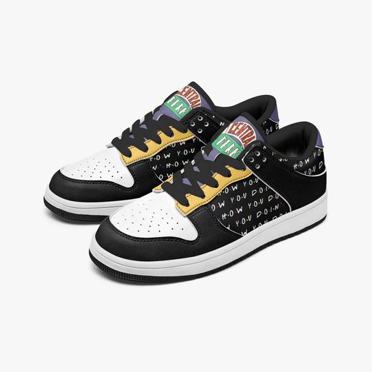 Discover Friends Inspired Leather Sneakers, How You Doin Shoes, Friends Shoes, Friends Sneakers, Central Perk Shoes, Central Perk Gift, Friends Gift