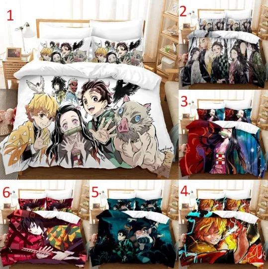 Discover Demon Duvet Cover Bedding Set Comforter Cover with Pillowcases
