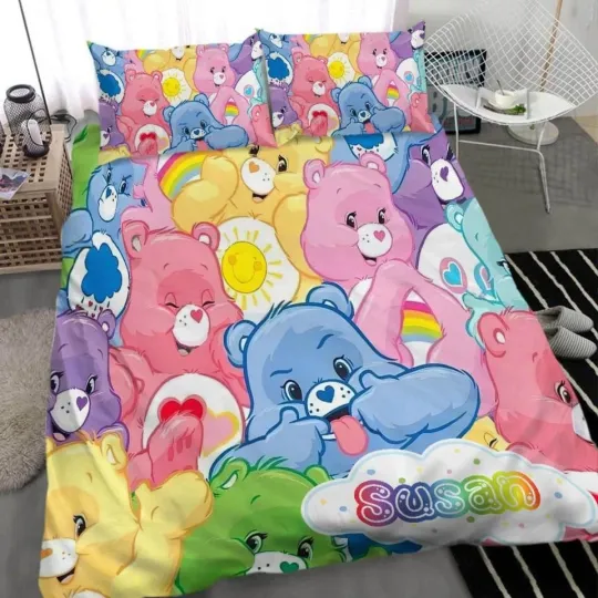 Discover Personalized Cute Bear Fleece Bedding Set