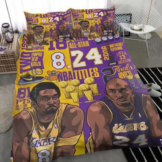 Discover K0be Brian1 Bedding Set Football Lovers Gift Room Single Double Queen King