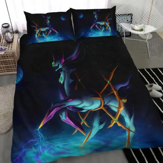 Arceus PKM Bedding Set Duvet Cover Pillowcase
