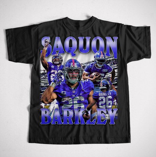Discover Saquon Barkley Unisex T-Shirt - Sports Fan Football Tee - Casual Game Day Apparel
