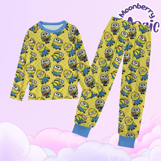 Discover Cheeky Yellow Buddies Adult Pajamas | Kawaii Loungewear