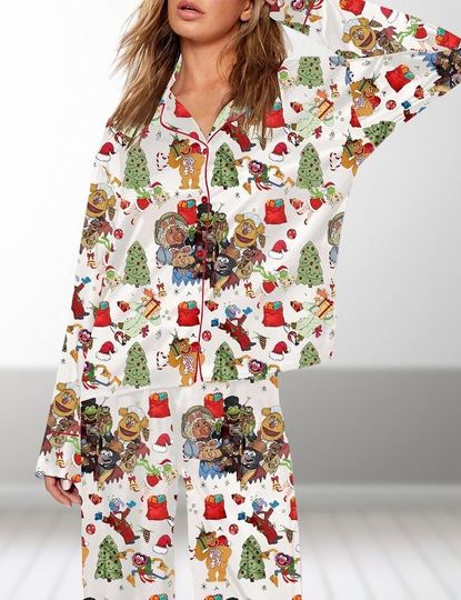 Discover The Muppet Carol Christmas Pajamas Set, Disney Muppet Xmas Holiday Pajama, Cartoon Women Pajamas, The Muppet Shirt, Magic Kingdom Shirt