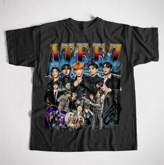 Discover ATEEZ Fan Unisex Vintage Softstyle T-Shirt, K-Pop Music Merchandise, Concert Tee