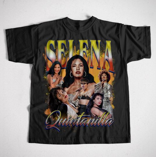 Discover Retro Selena Quintanilla T-Shirt, Music Legend Tee, Selena Tribute Shirt