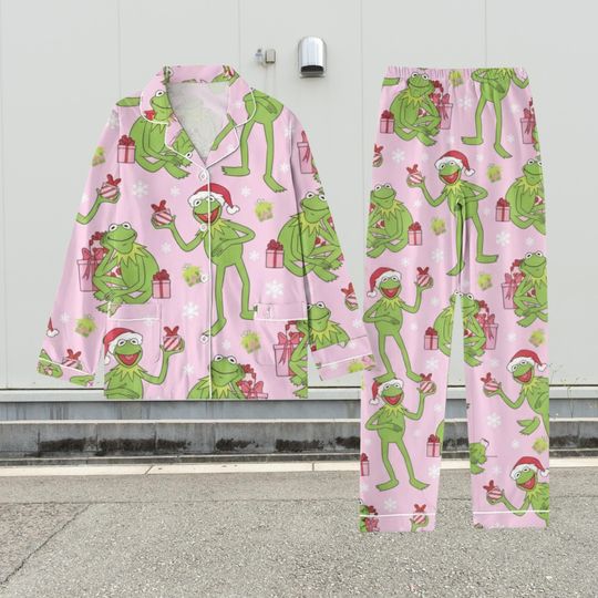 Discover K the frog Pajamas Set, Funny Muppet Pajamas For Women, Cartoon Character Pajamas Family, Cute Christmas Matching Pajamas Set