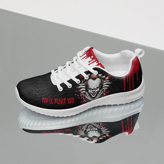 Womens Halloween Shoes, IT Shoes, You'll Float Too, Pennywise Shoes, Spooky Shoes, Spooky Season, Halloween Style