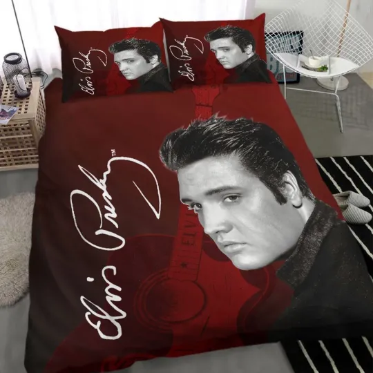 Legendary Music King of Rock Elvis Presley Bedding Set