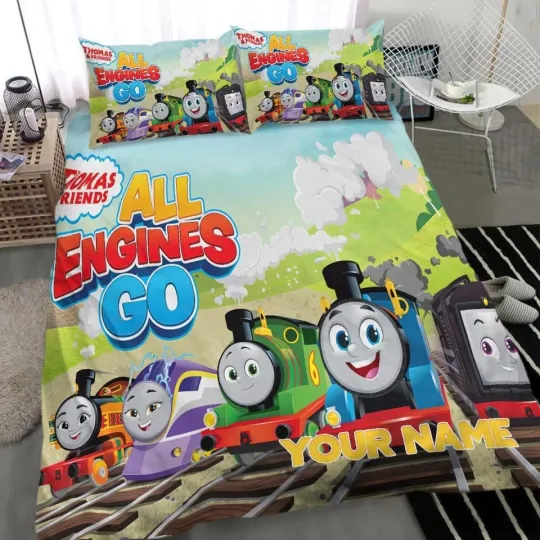 Discover Personalized Thomas The Train Bedding Set