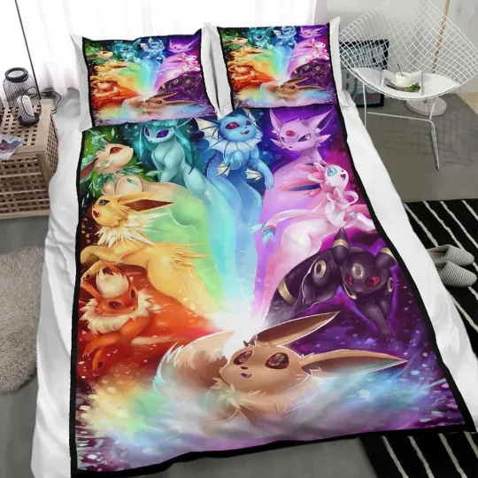 PKM Eevee Duvet Covers Bedding Set