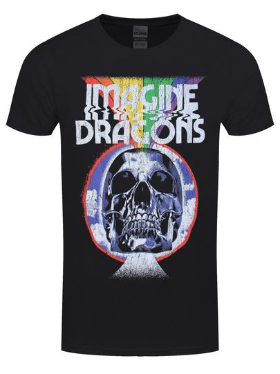 Discover Imagine Dragons Skull Mens Black T-Shirt