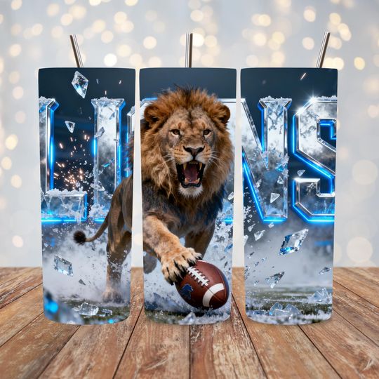 Discover Football 20oz Skinny Tumbler Wrap PNG, Sports Sublimation Design, Digital Download