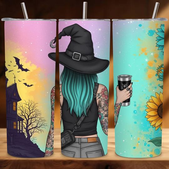 Discover Halloween Skeleton Tumbler Wrap PNG, 20oz Skinny Sublimation Design, Spooky Skull Tumbler Wrap, Funny Halloween Wrap