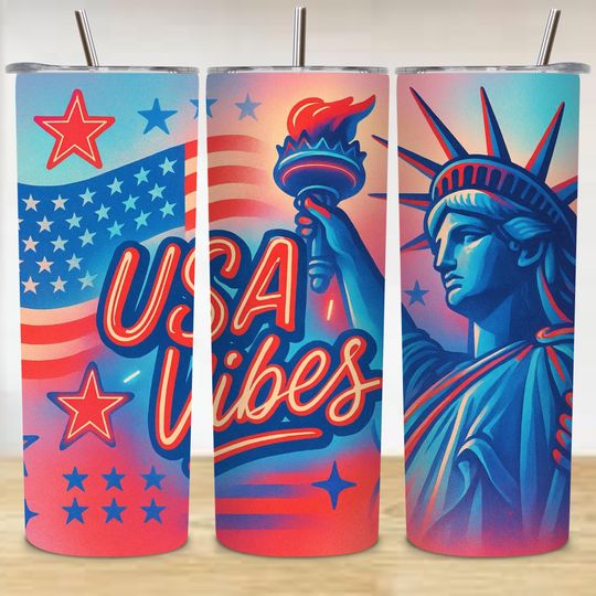 Discover American Eagle US Flag 20oz Tumbler Wrap, One Nation Under God Sublimation PNG, Christian 4th of July Tumbler Gift, Digital Download