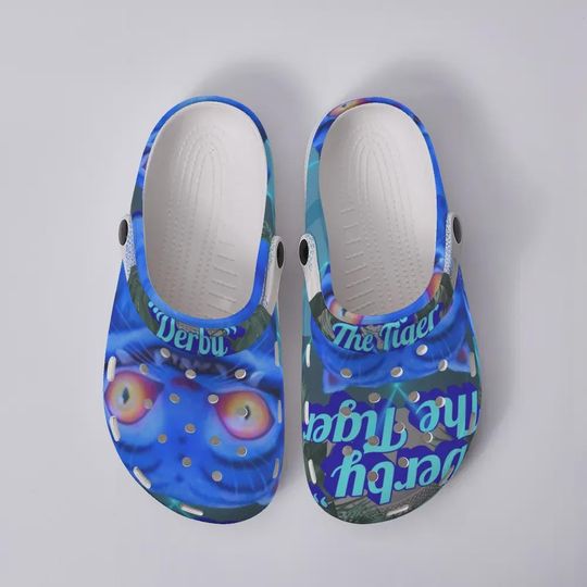 Discover Derby the Tiger Printed Clog Shoes