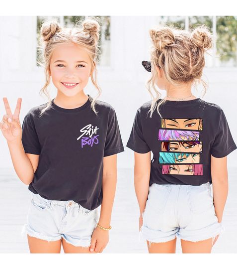 Saja Boys 2 Sided Shirt, Saja Boys Boy Band Shirt, Kpop Demon Inspired Movie Shirt, Demon Hunters Merch, Kpop Kid Shirt, Boy Group Shirt